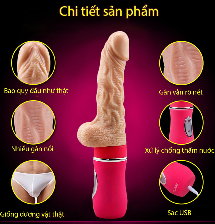 dương vật giả rung thụt